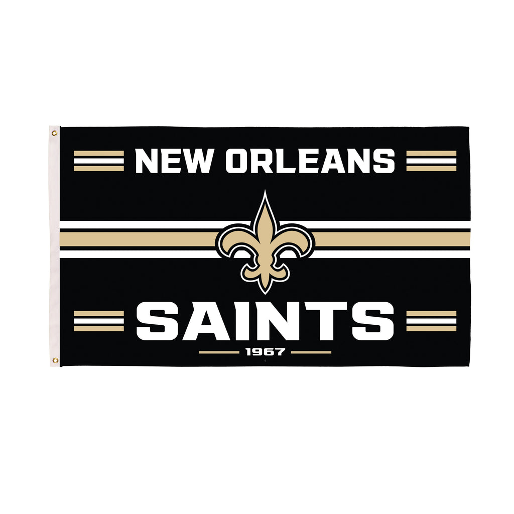 New Orleans Saints Single Sided Estate Flag with 2 Grommets, 3'x5'