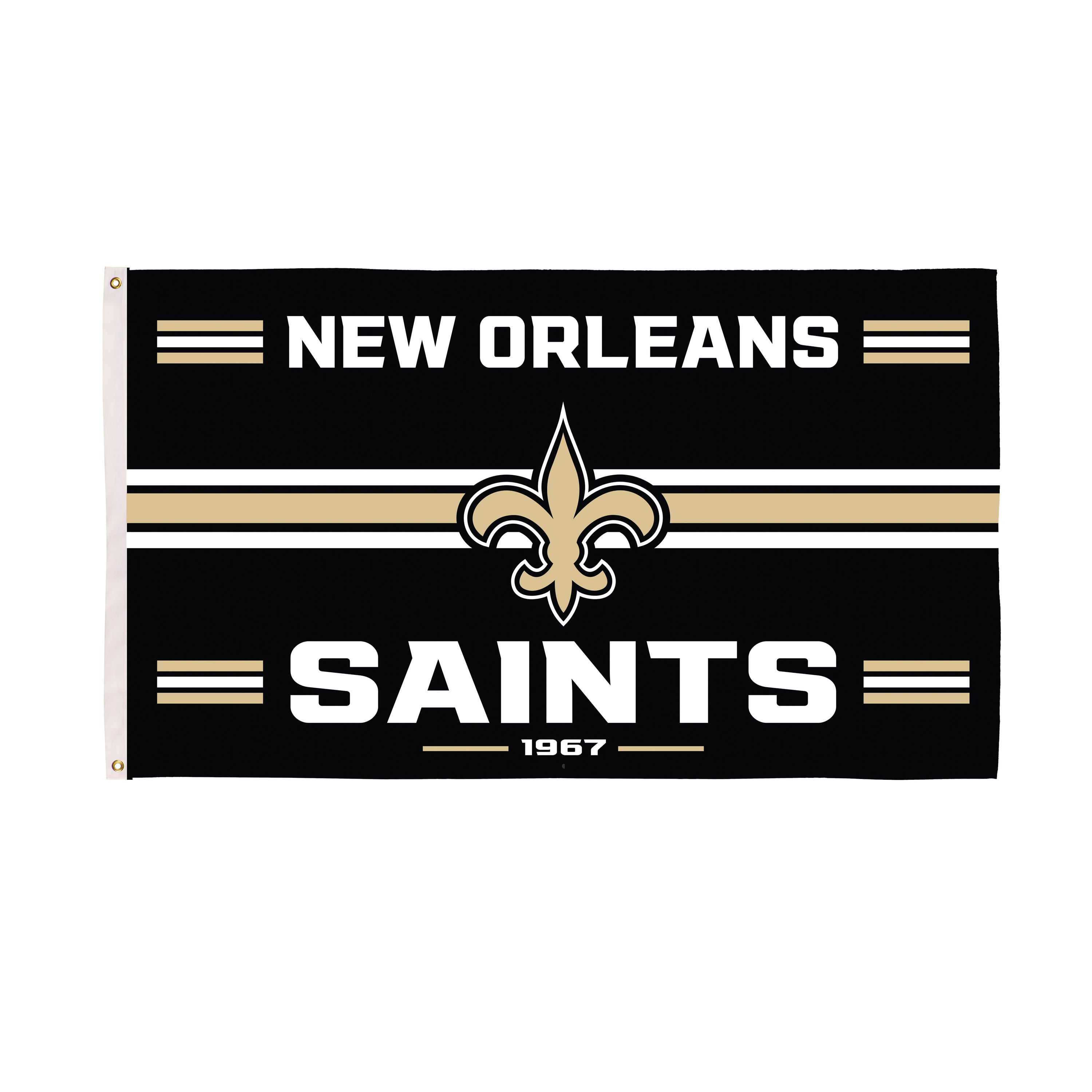 New Orleans Saints Single Sided Estate Flag with 2 Grommets, 3'x5'