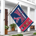 Atlanta Braves Single Sided Flag w/ 2 Grommets, 3'x5' Multi Win Flag