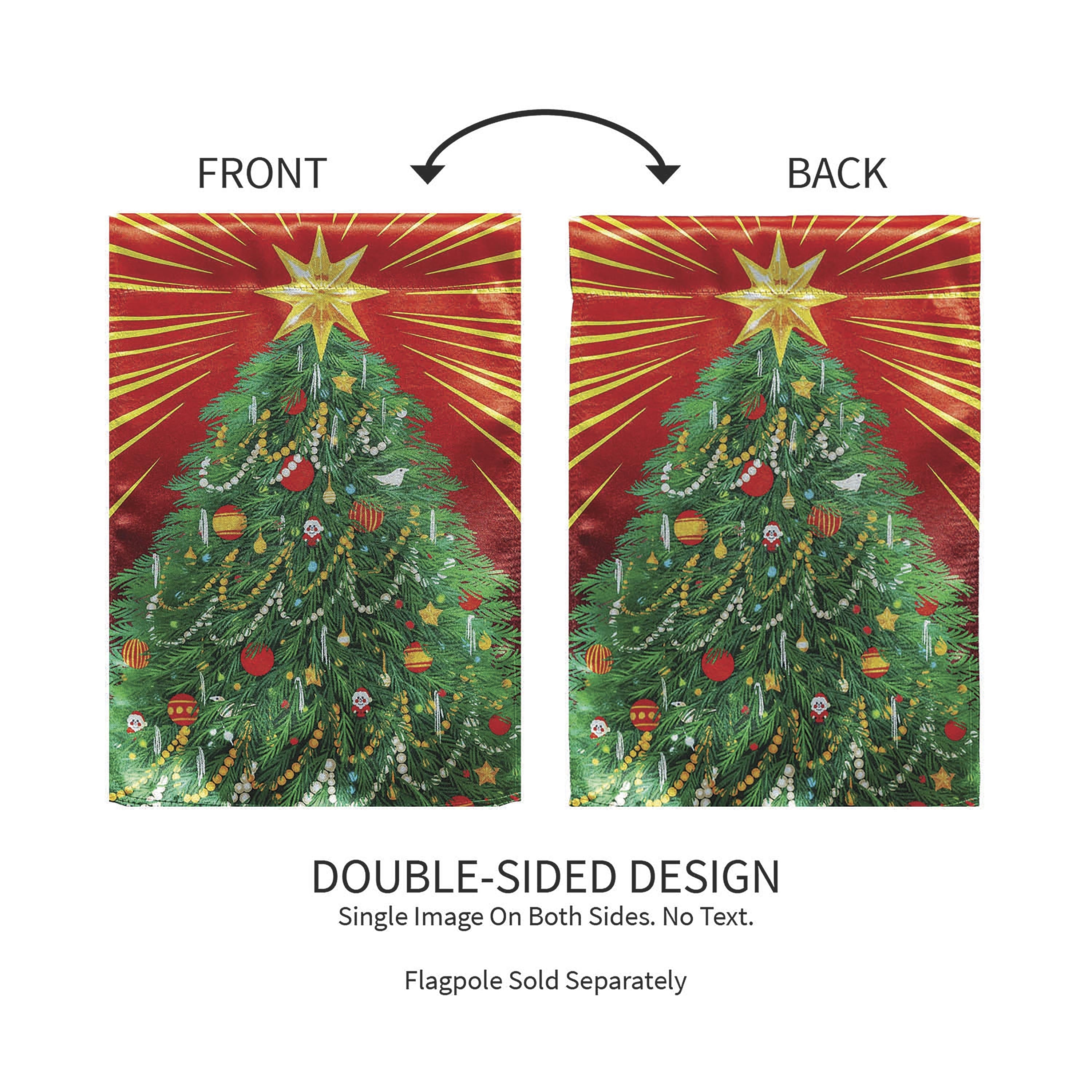 Classic Christmas Tree Lustre Garden Flag