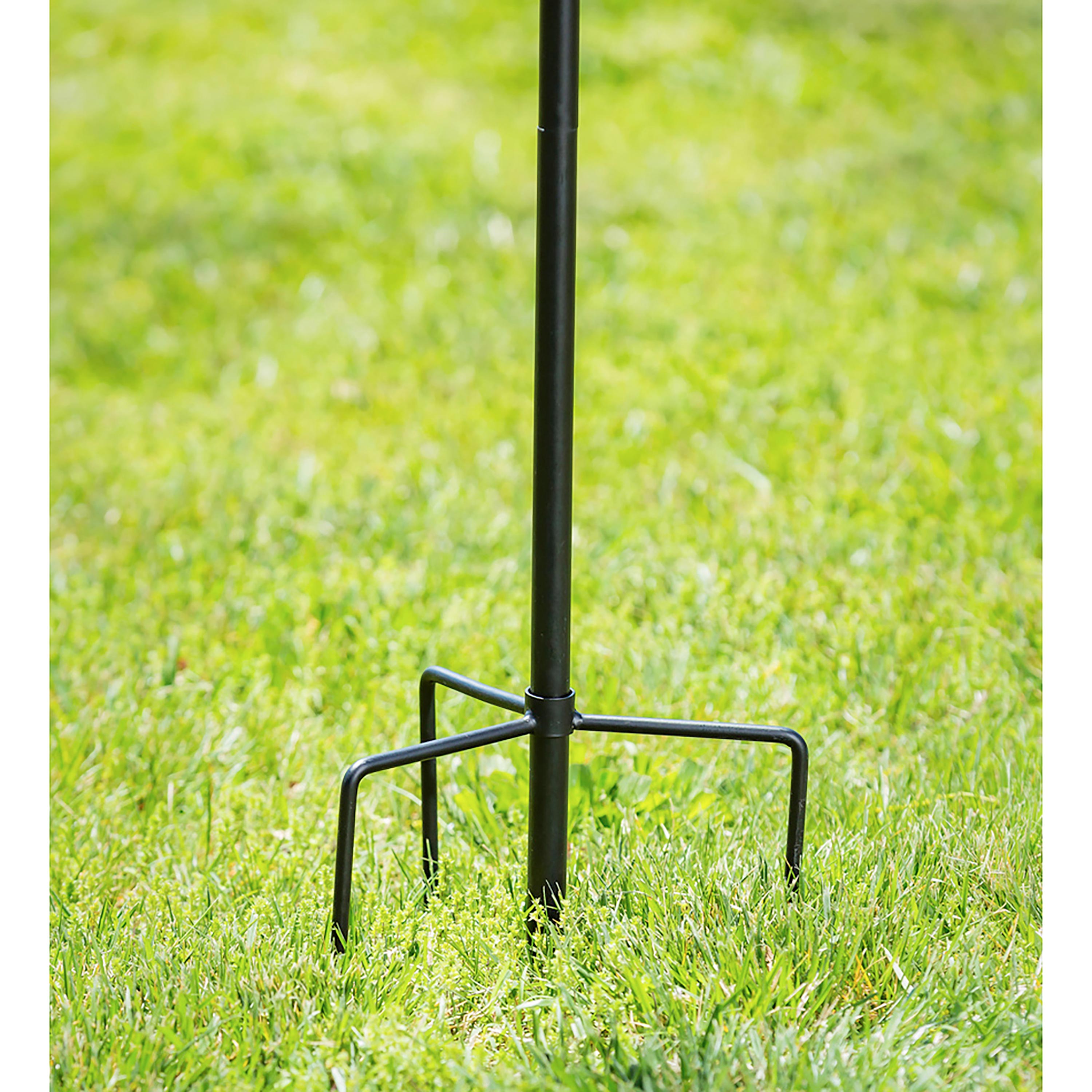 84"H 3 Tier Wind Spinner, Primary Color Ombre Waves in Motion