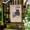 Life's Better with Cat Friends Garden Burlap Flag