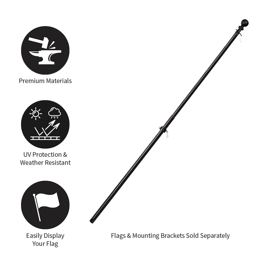 Extendable Metal House Flag Pole