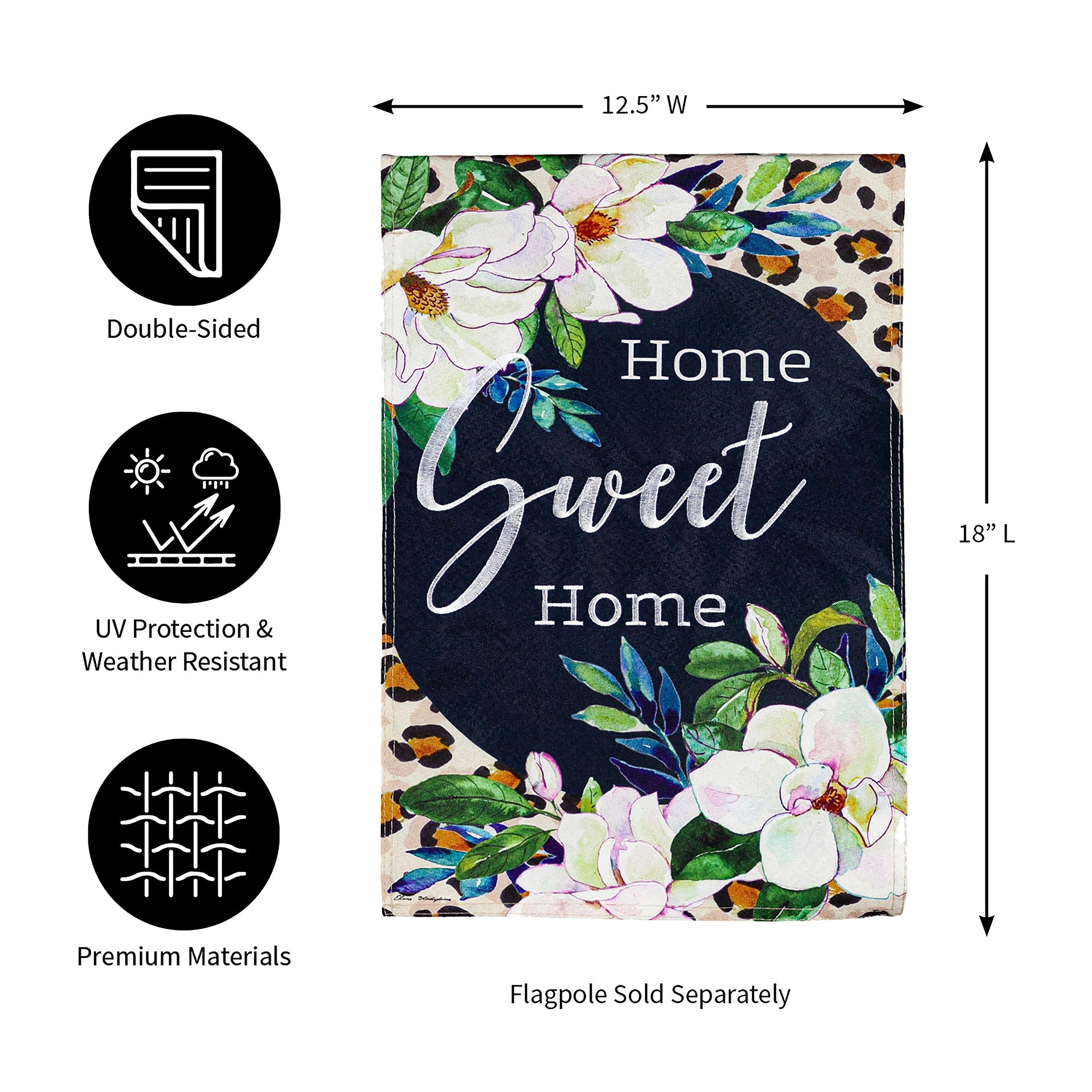 Magnolia Bloom Garden Linen Flag