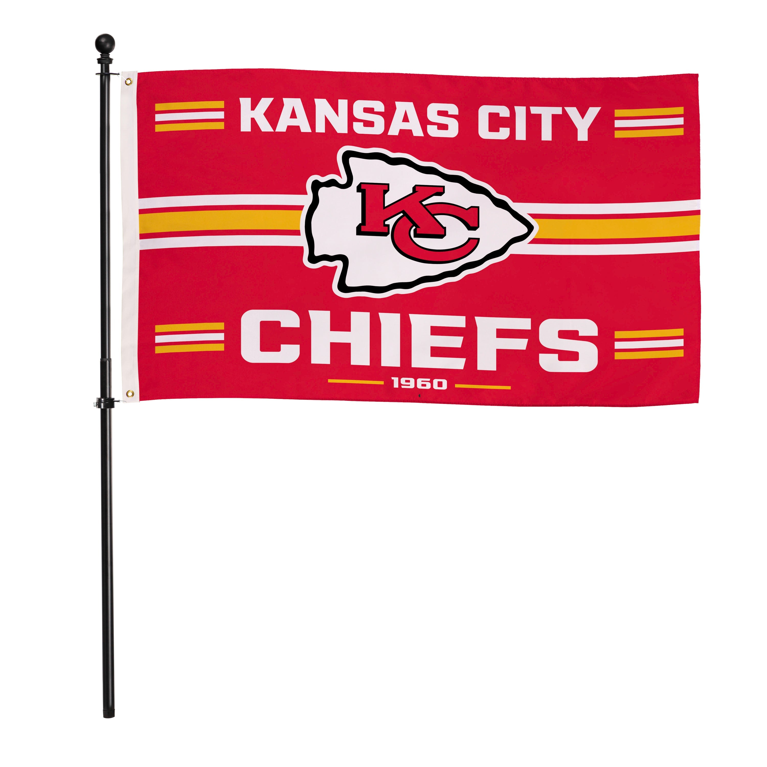 Kansas City Chiefs Single Sided Estate Flag with 2 Grommets, 3'x5'