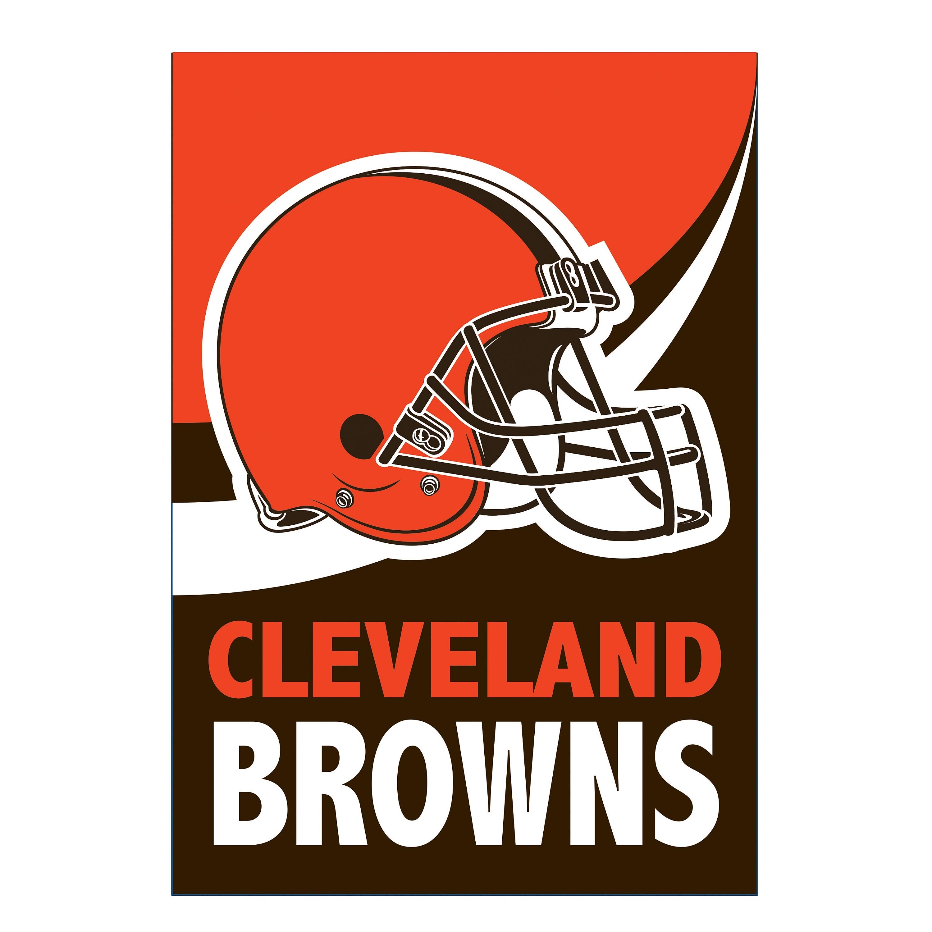Cleveland Browns Burlap Flag House Size