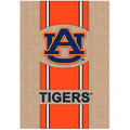 Auburn University Burlap Stripe Logo House Flag