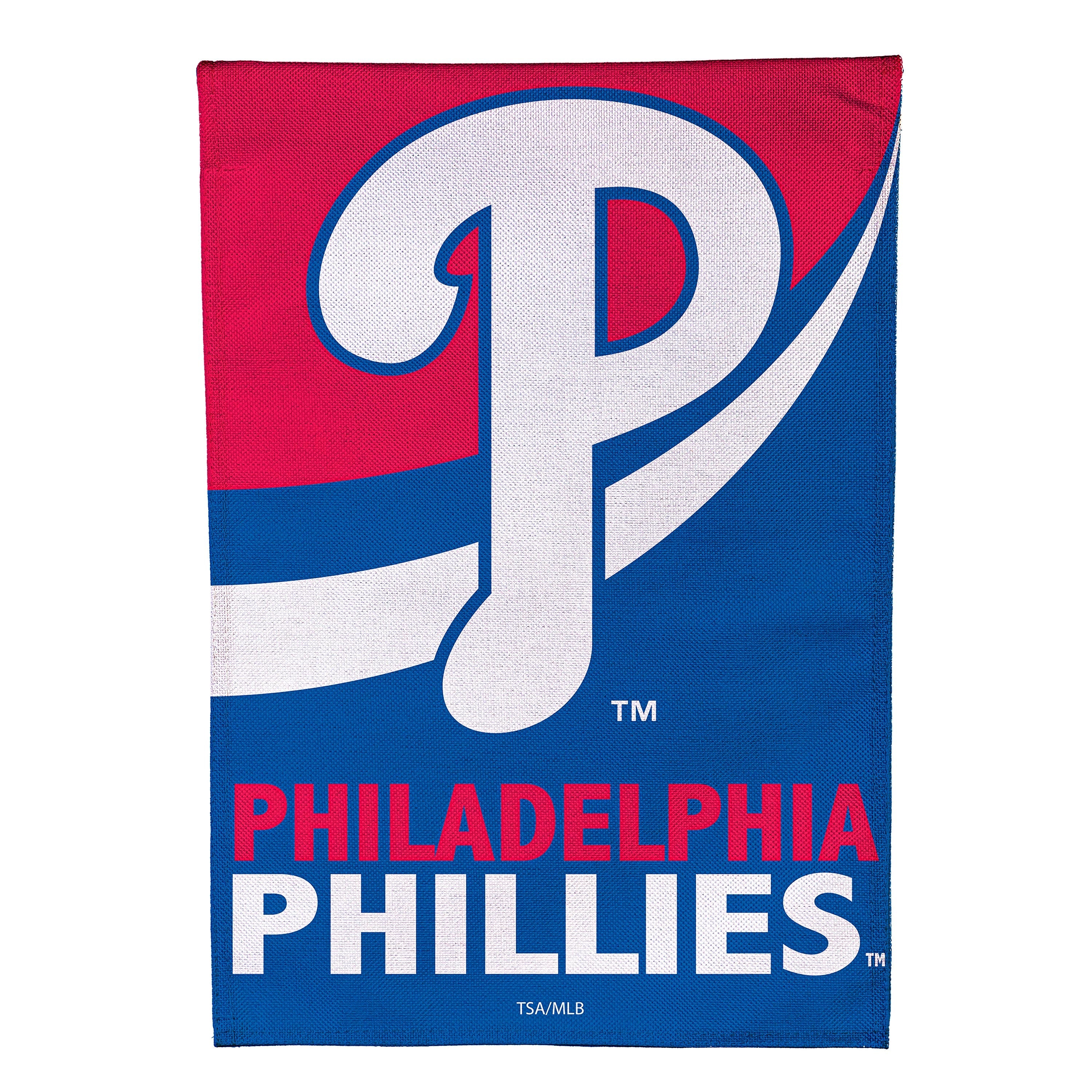 Philadelphia Phillies Burlap House Flag