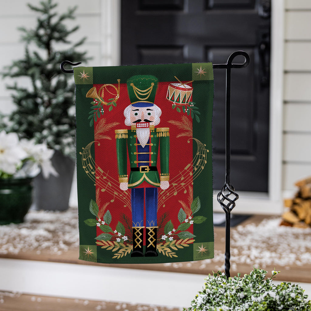 Joyful Traditions Double Sided Burlap Garden  Flag