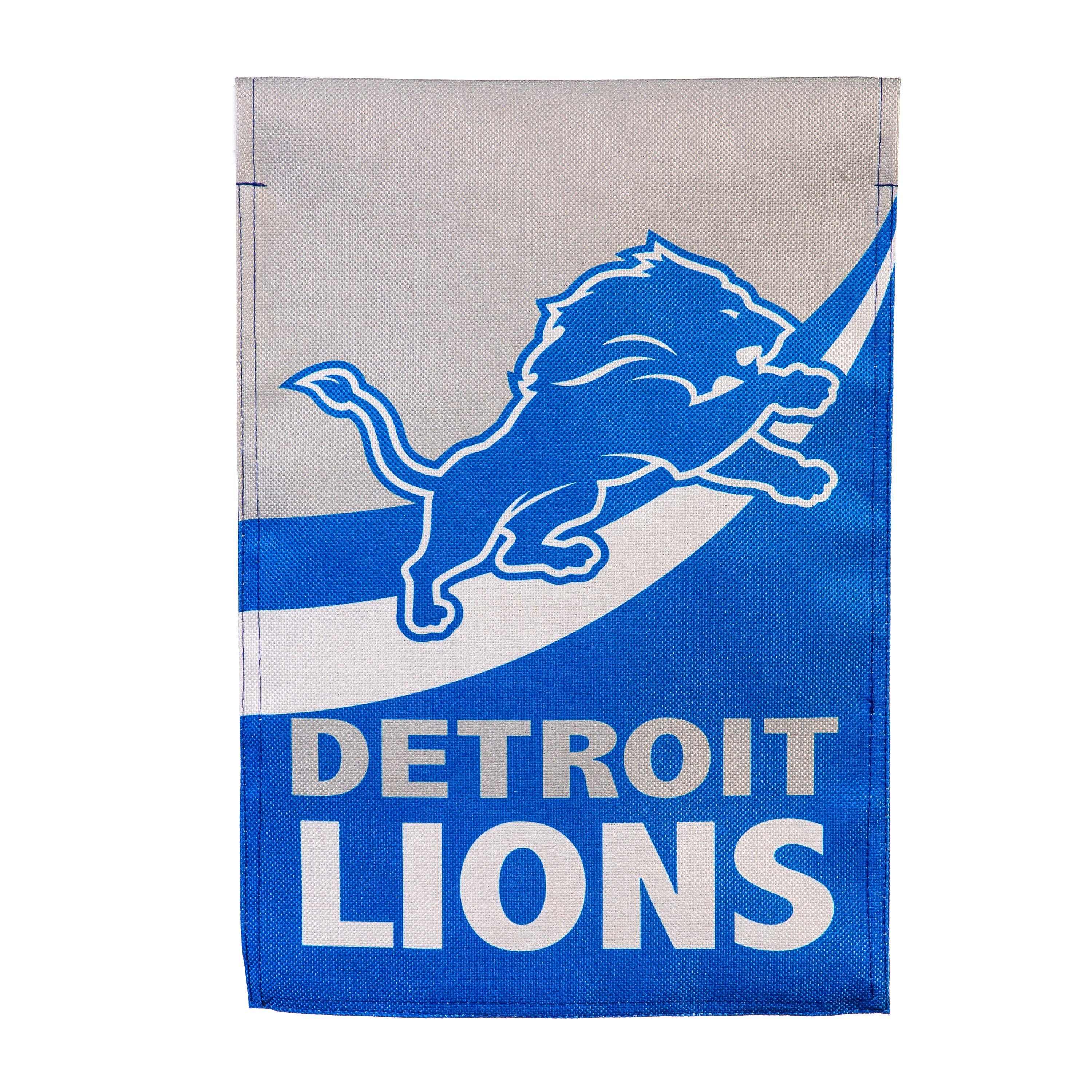 Detroit Lions Burlap Flag GDN Size