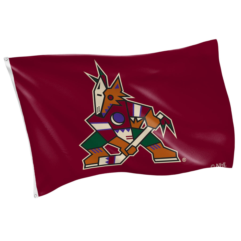 Arizona Coyotes Single Sided Flag w/ 2 Grommets, 3'x5'