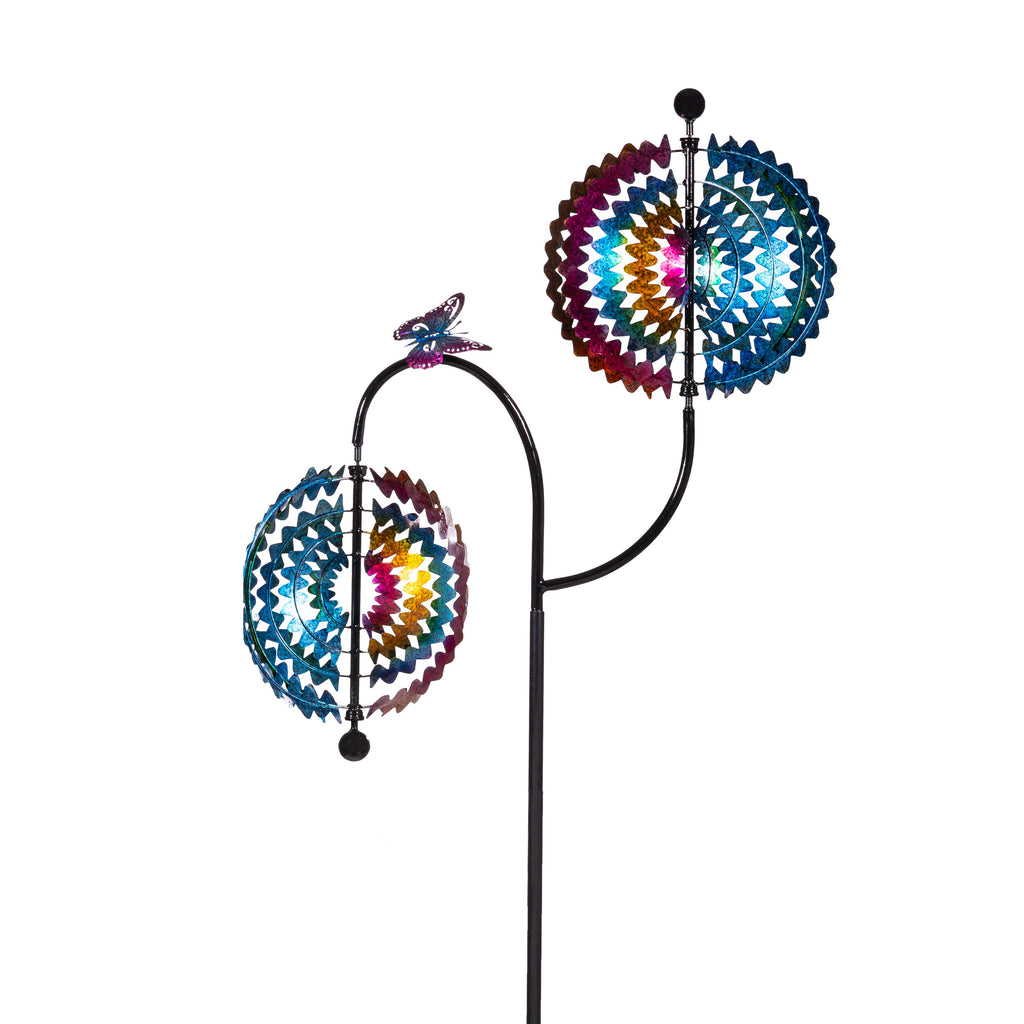 Rainbow Whirl Wind Spinner 73"H