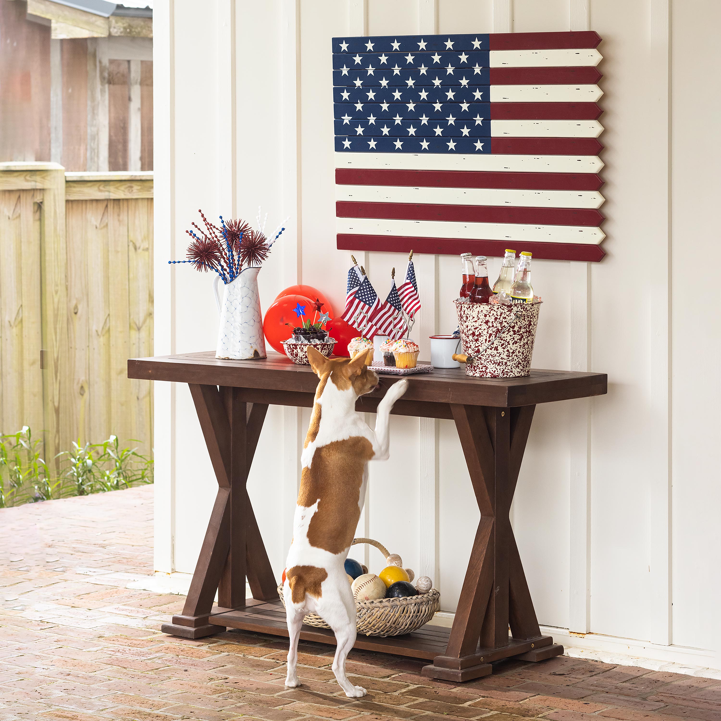 Classic American Flag Wooden Wall Art