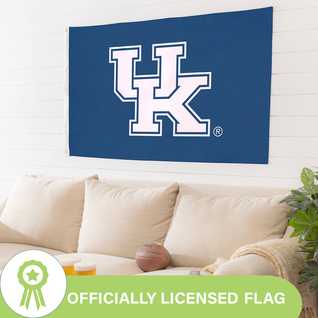 University of Kentucky Single Sided Estate Flag with 2 Grommets, 3'x5'