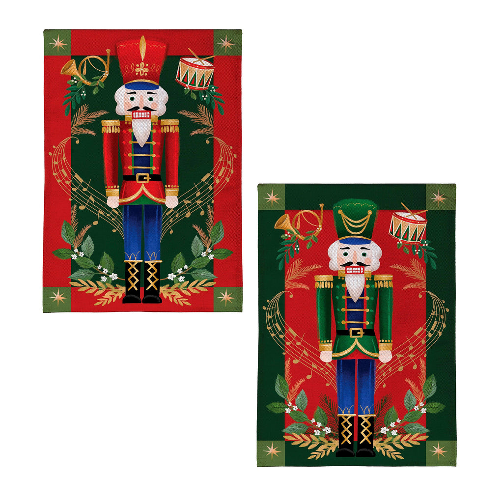 Joyful Traditions Double Sided Burlap Garden  Flag