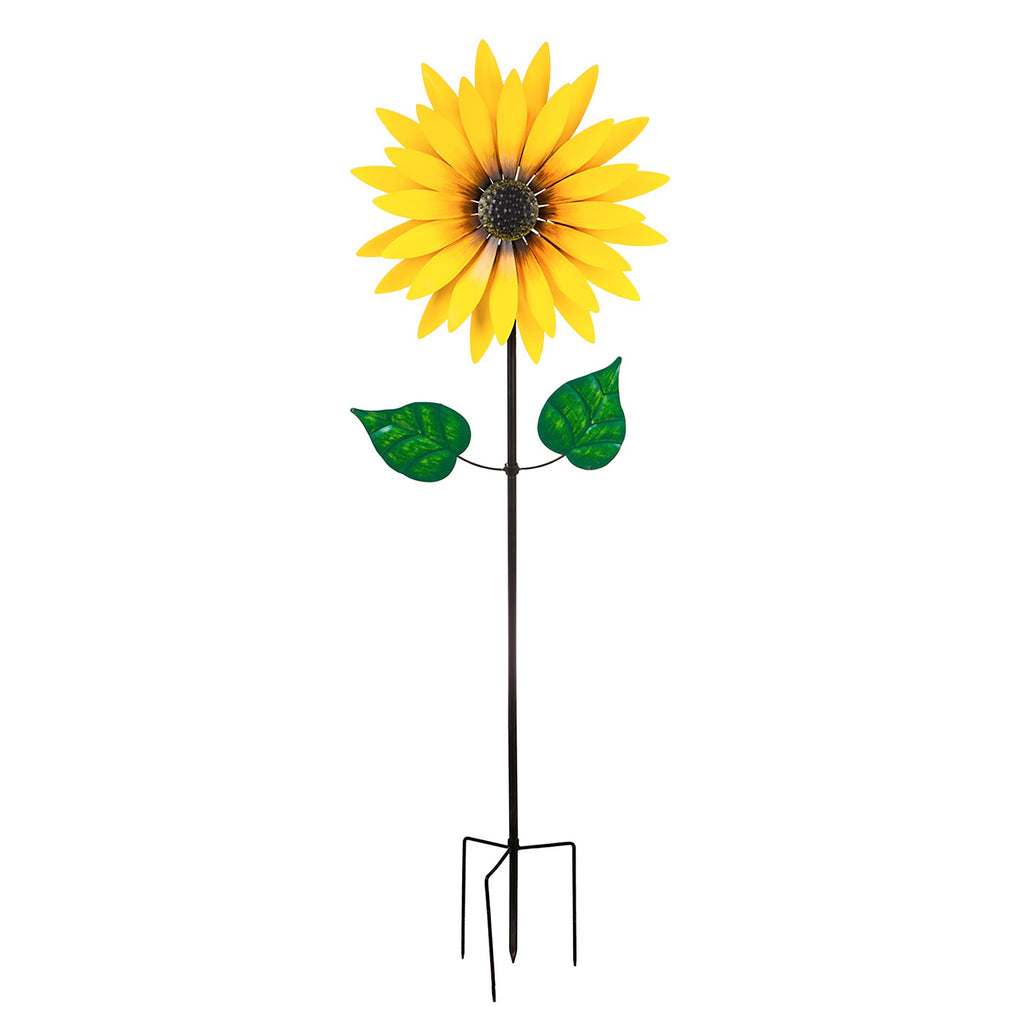 Hillside Pasture Wind Spinner, Sunflower Statement Wind Spinner, 75"H