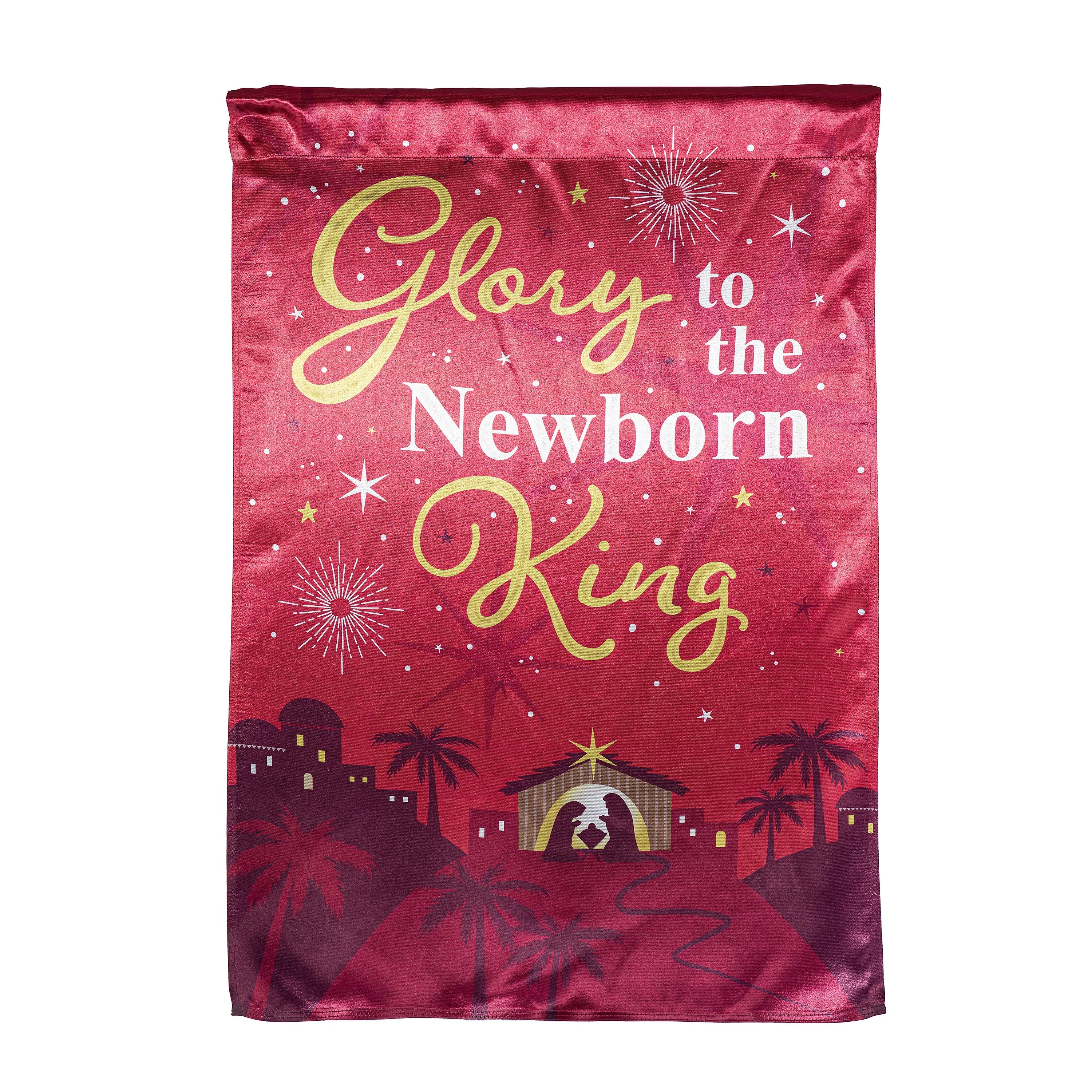Newborn King Reversible Lustre House Flag