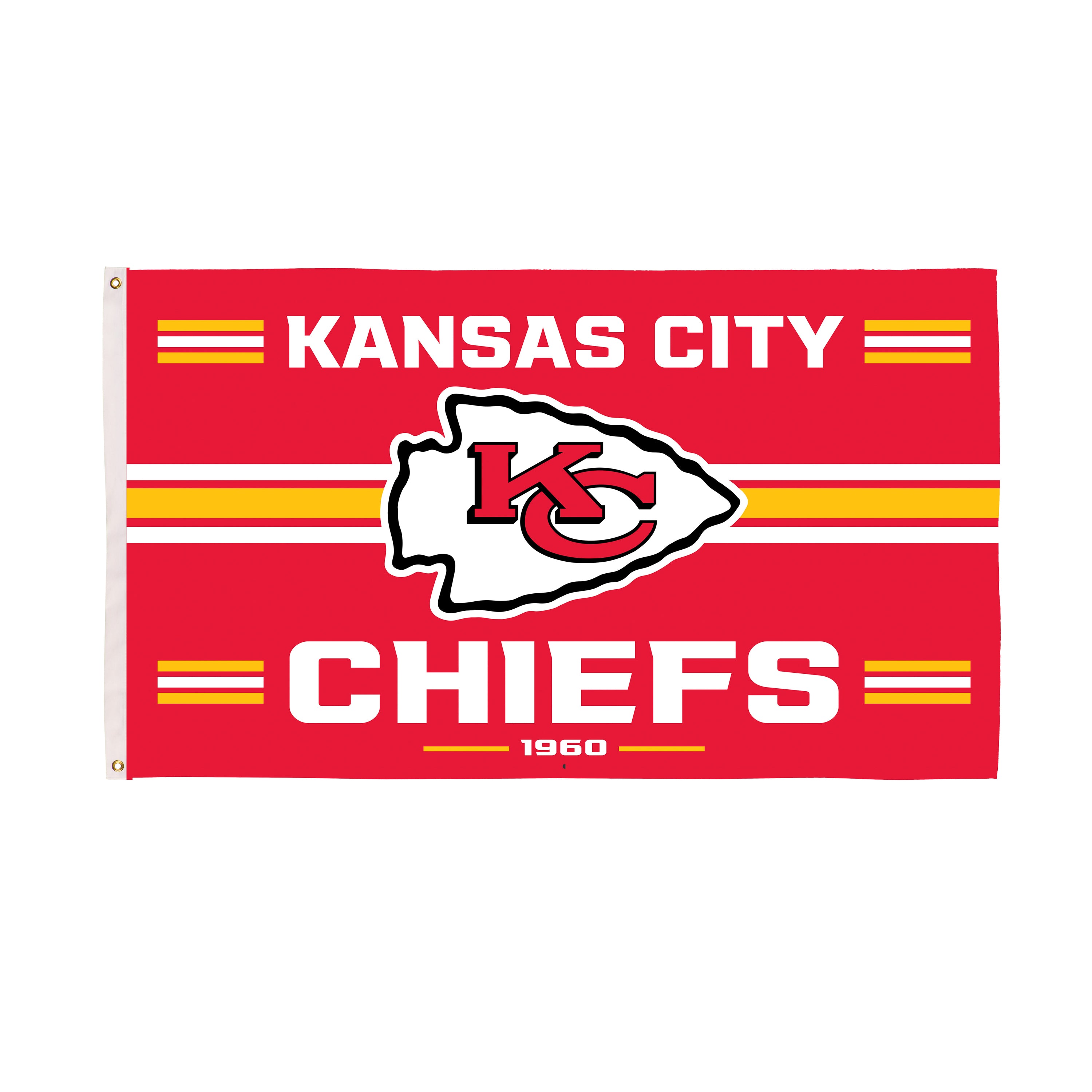 Kansas City Chiefs Single Sided Estate Flag with 2 Grommets, 3'x5'