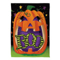 Boo Jack Pumpkin Suede House Flag