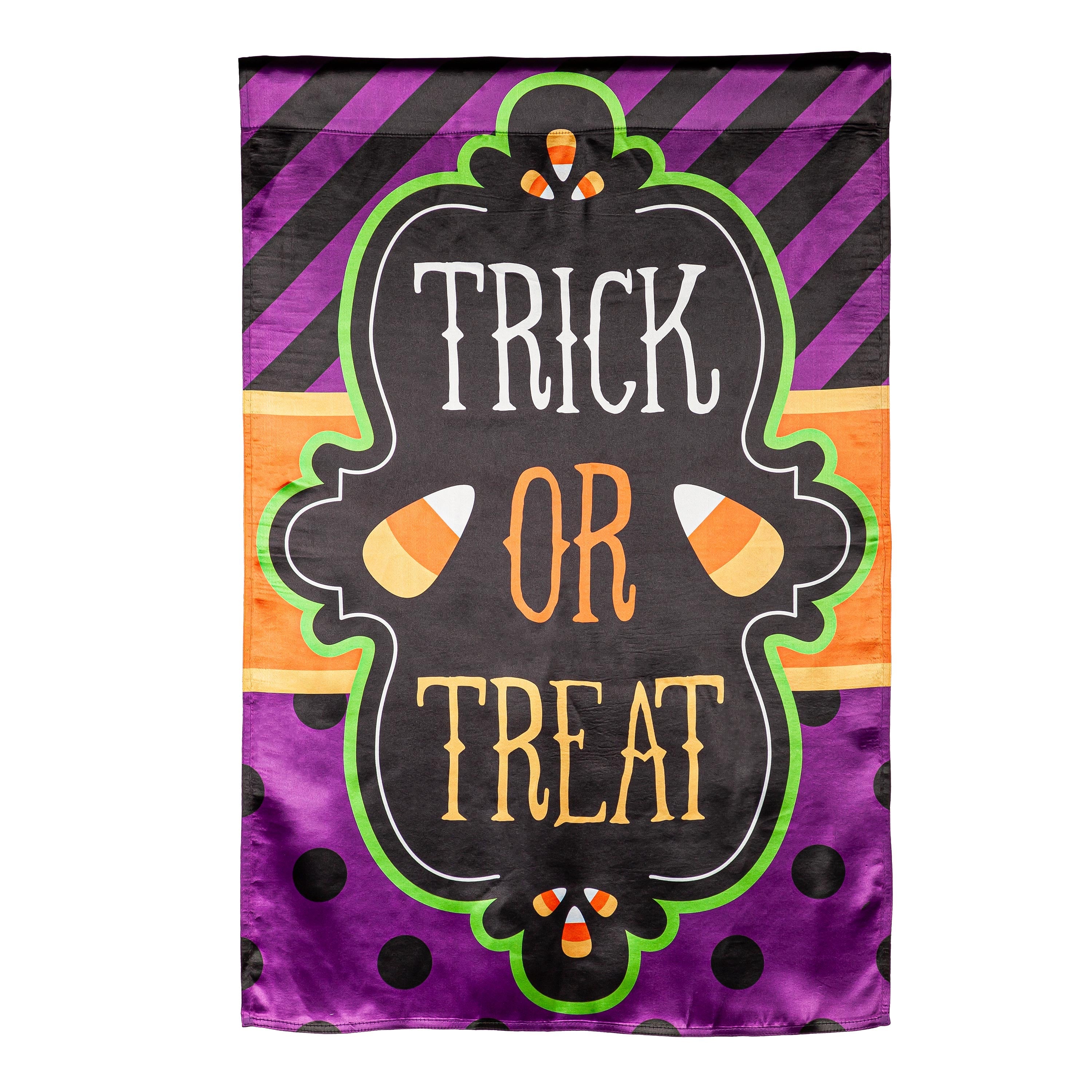 Trick or Treat House Lustre Flag