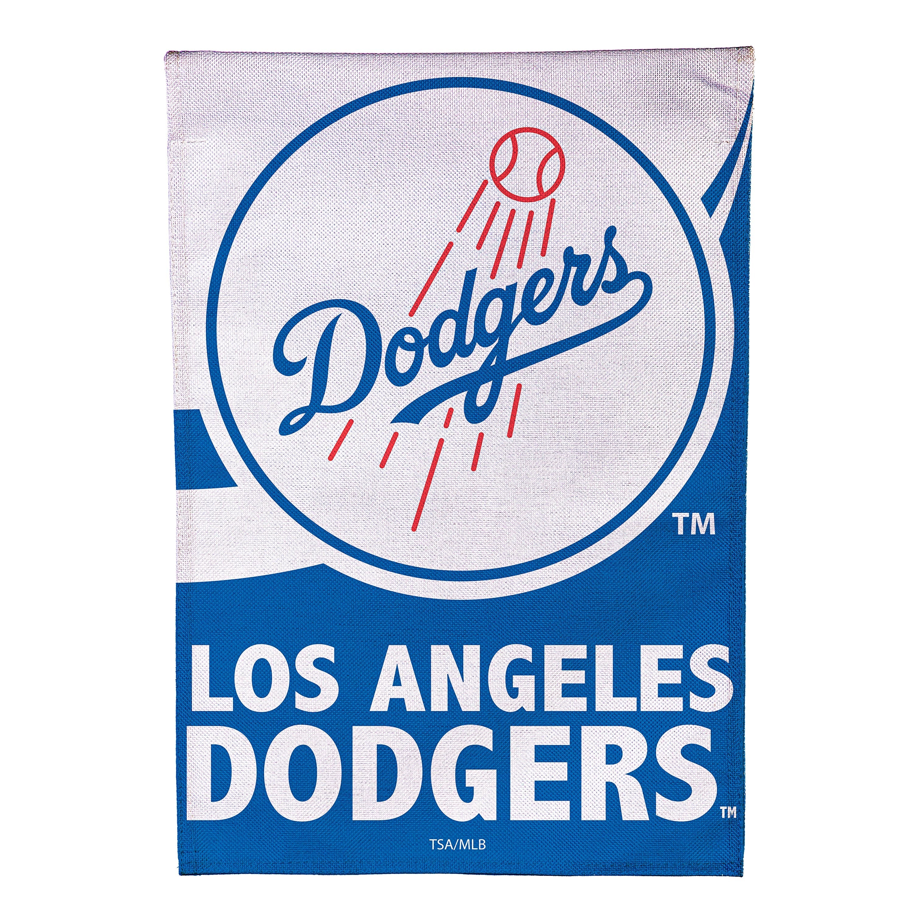Los Angeles Dodgers Burlap House Flag