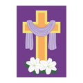 Easter Cross Basic Applique Garden Flag