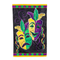 Mardi Gras Theater Mask Applique House Flag