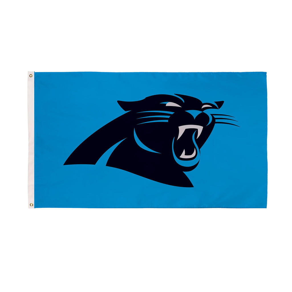 Carolina Panthers Single Sided Flag w/ 2 Grommets, 3'x5'