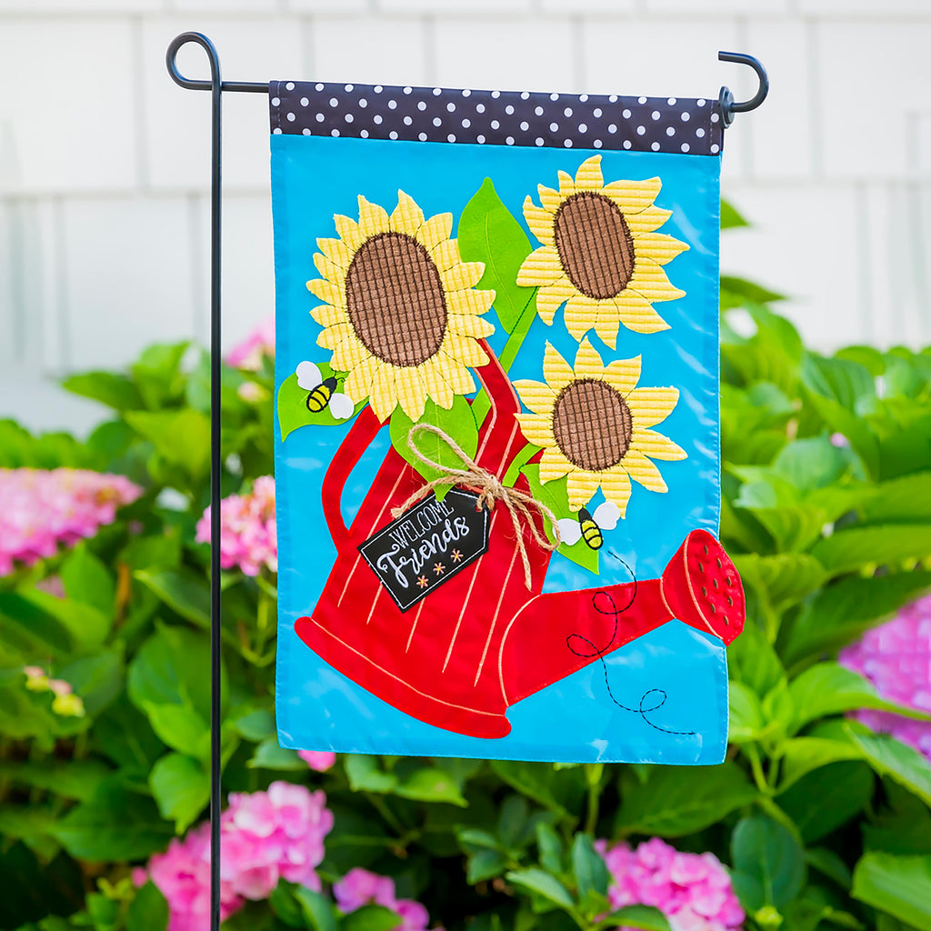 Black Garden Flag Stand