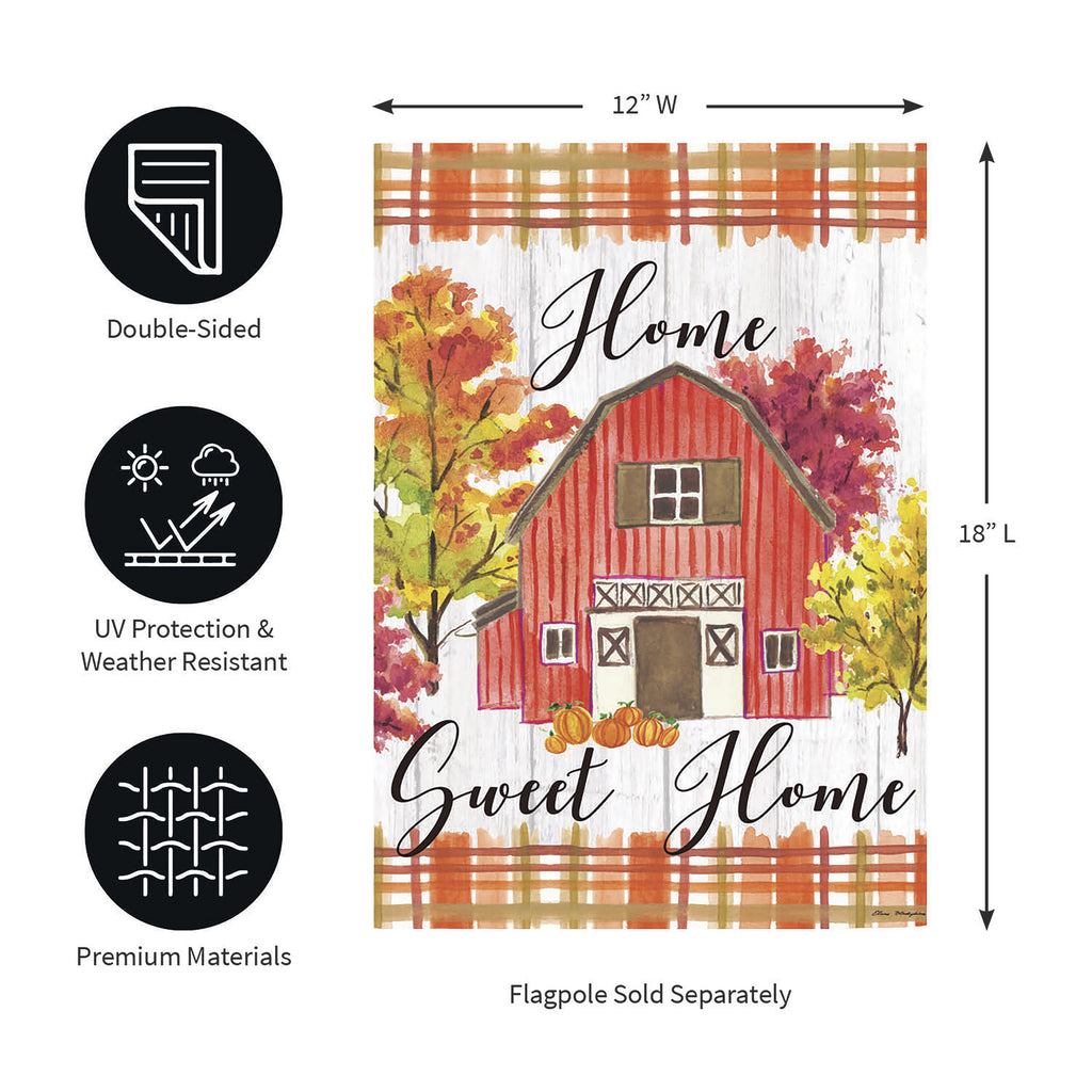 Home Sweet Home Moire Garden Flag