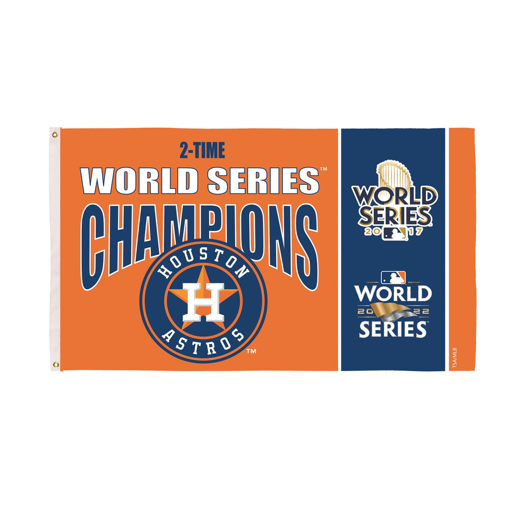 Houston Astros Single Sided Flag w/ 2 Grommets, 3'x5' Multi Win Flag