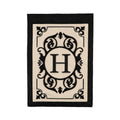 Cambridge Monogram Garden Applique Flag, Letter H