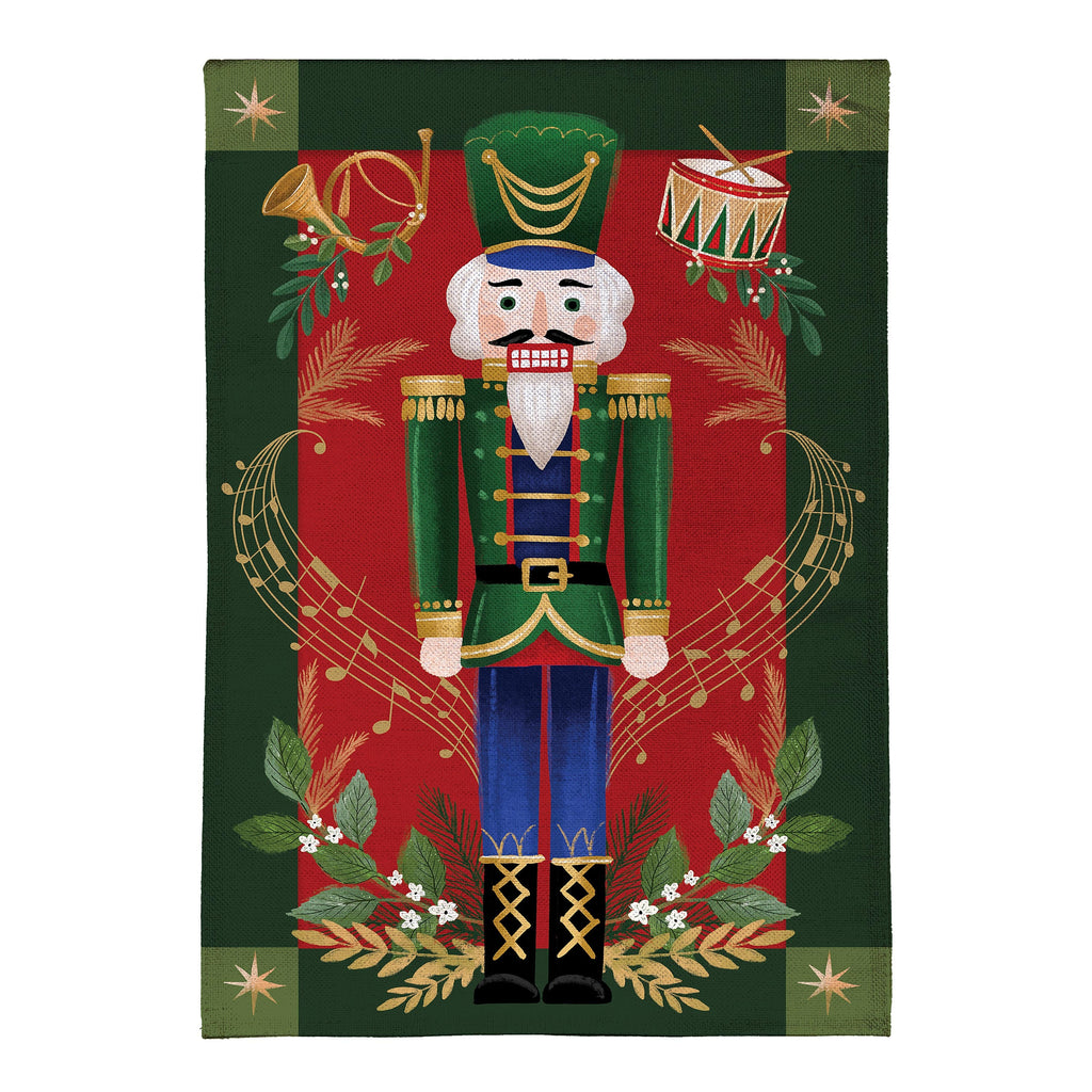 Joyful Traditions Double Sided Burlap House Flag