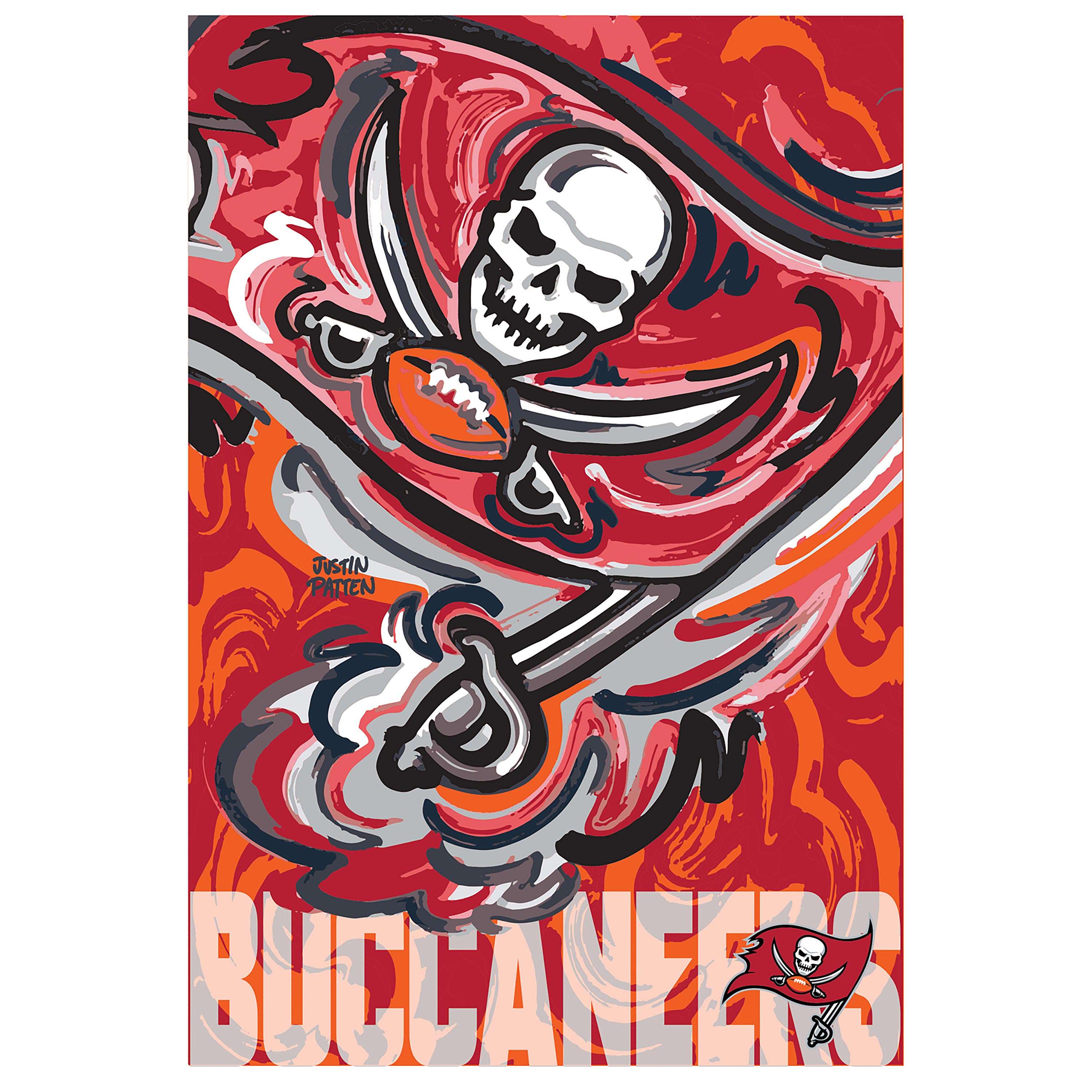 Tampa Bay Buccaneers, Suede GDN, Justin Patten Logo