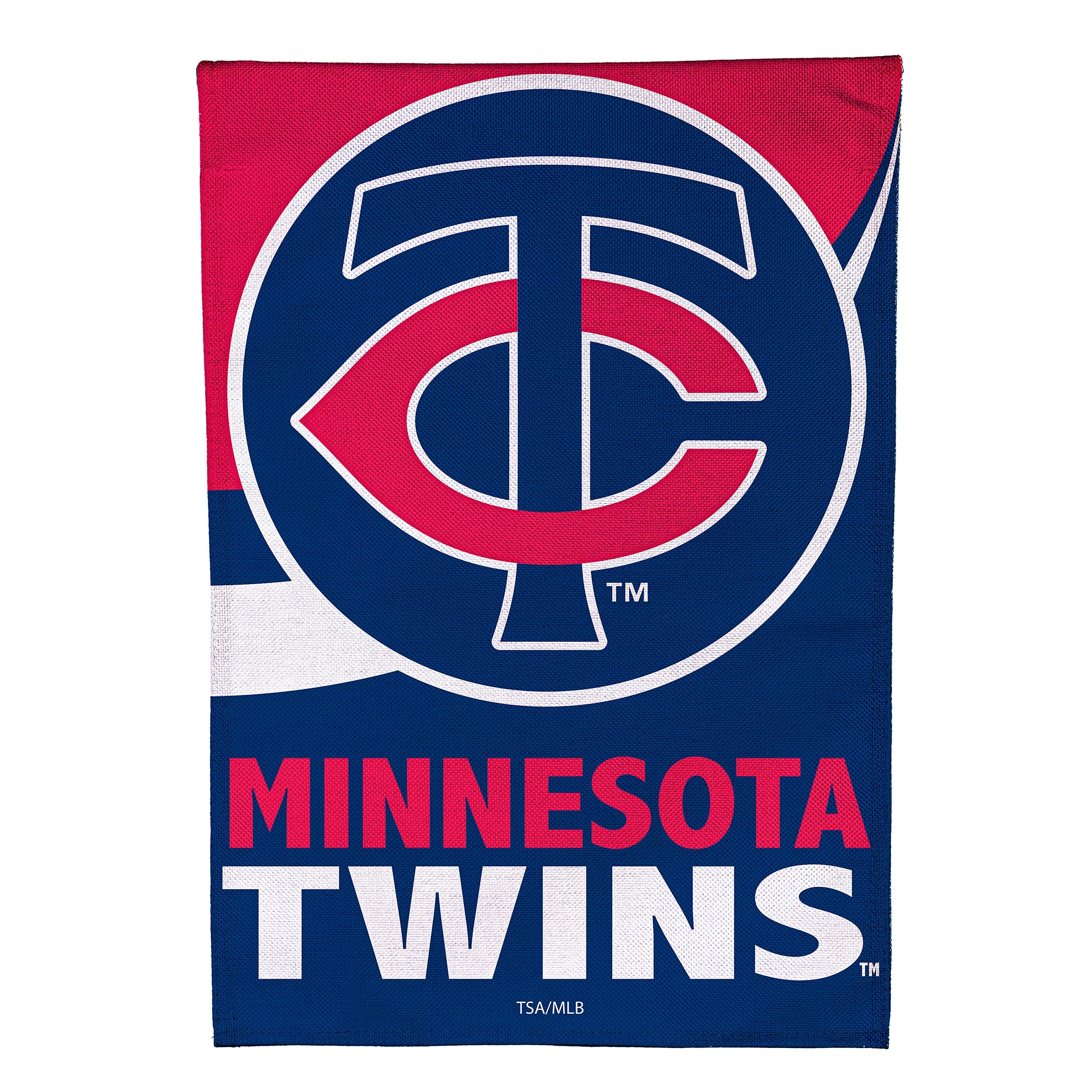 Minnesota Twins Burlap House Flag