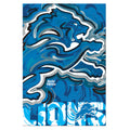 Detroit Lions Justin Patten Logo Suede Garden Flag
