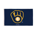 Milwaukee Brewers Single Sided Flag w/ 2 Grommets, 3'x5'