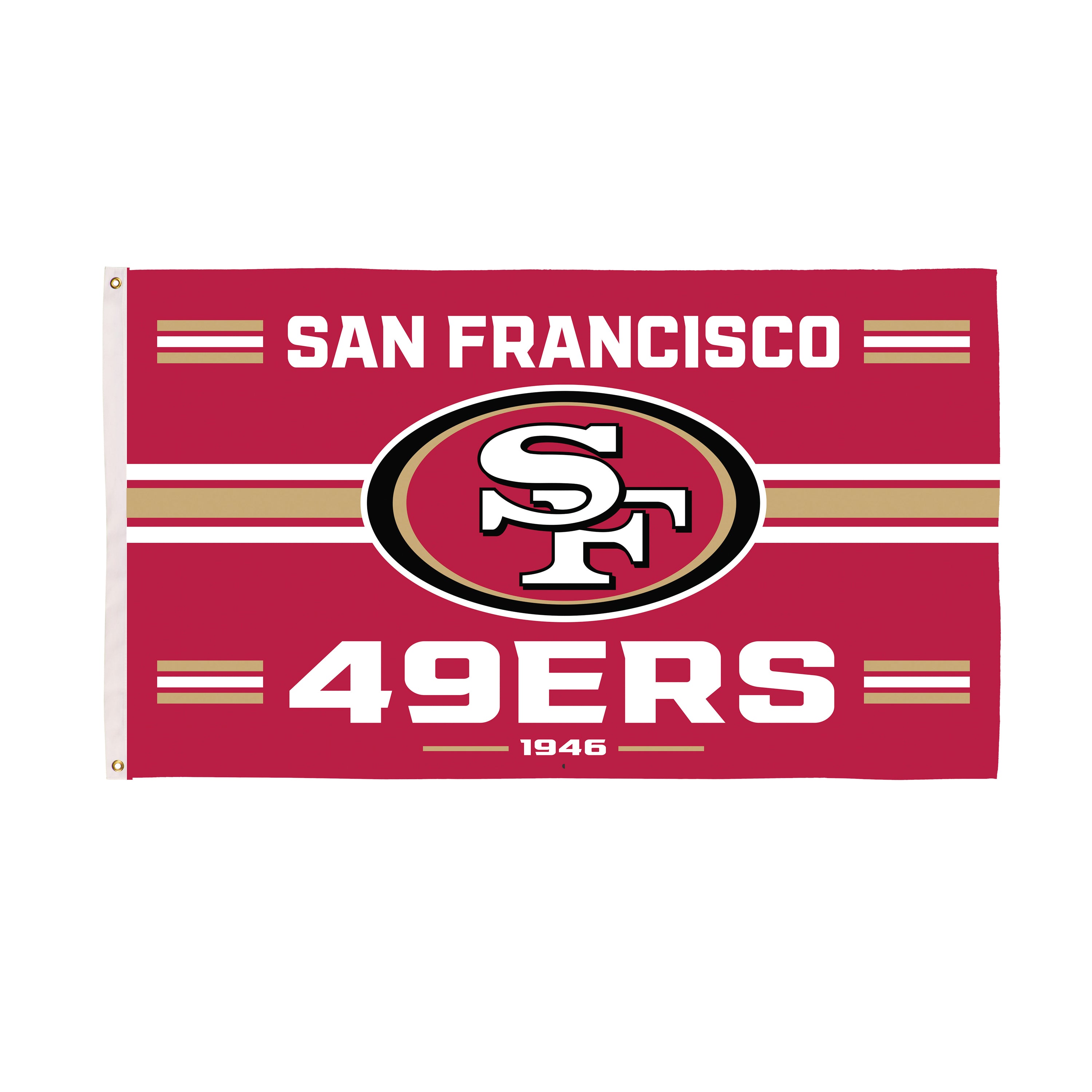 San Francisco 49ers Single Sided Estate Flag with 2 Grommets, 3'x5'