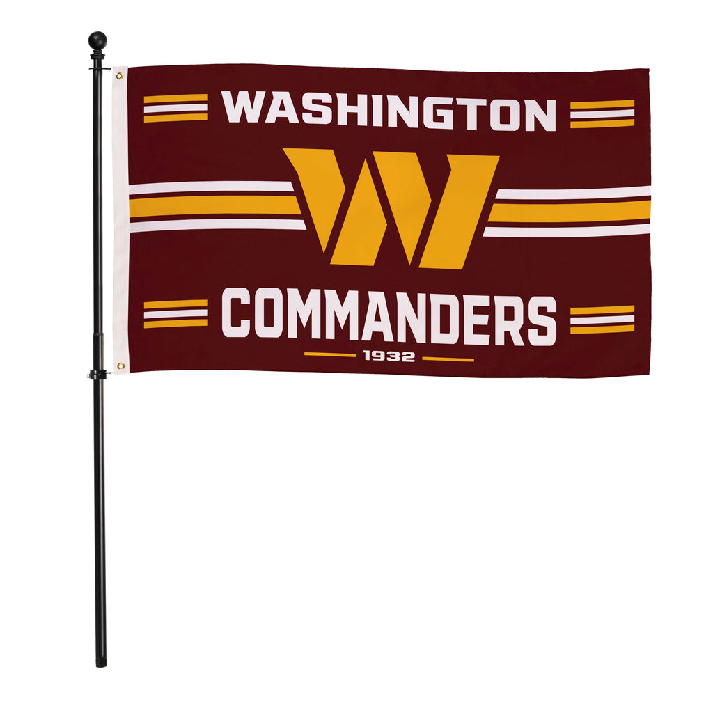 Washington Commanders Single Sided Flag w/ 2 Grommets, 3'x5'