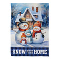 Snow Place Like Home Suede House Flag