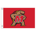University of Maryland Single Sided Flag w/ 2 Grommets, 3'x5'