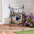 Coastal Life Suede Garden Flag
