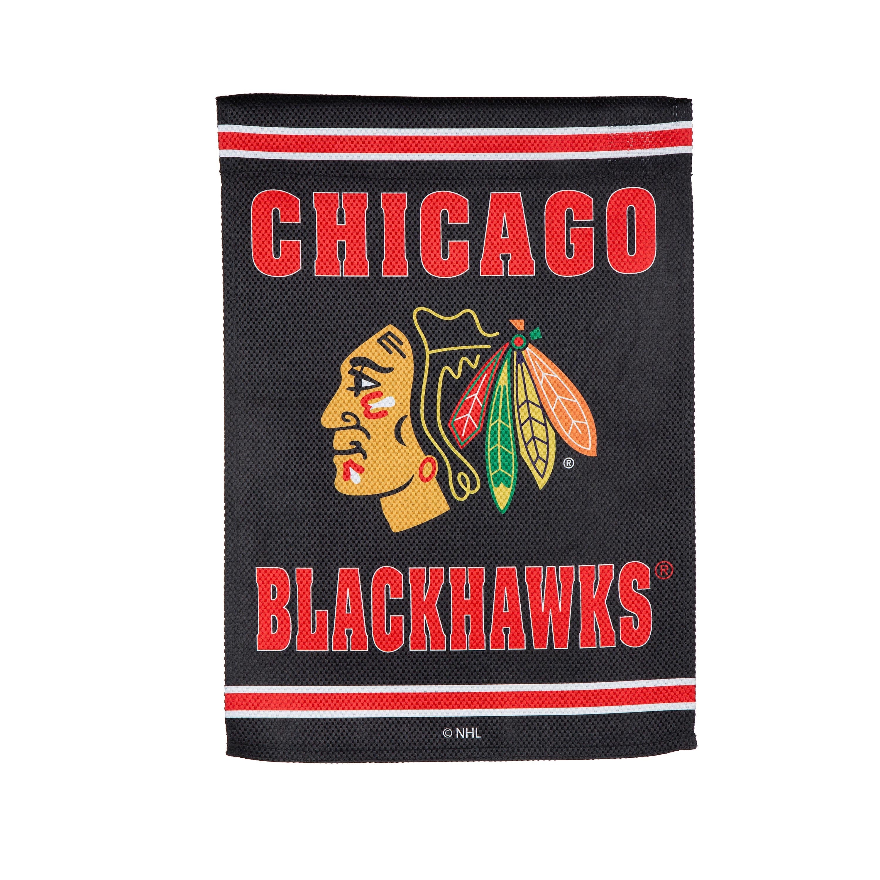 Embossed Suede Flag, GDN Size, Chicago Blackhawks
