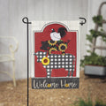 Farm Friends Burlap Garden Flag