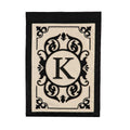 Cambridge Monogram Garden Applique Flag, Letter K