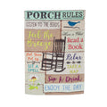 Porch Rules Garden Suede Flag