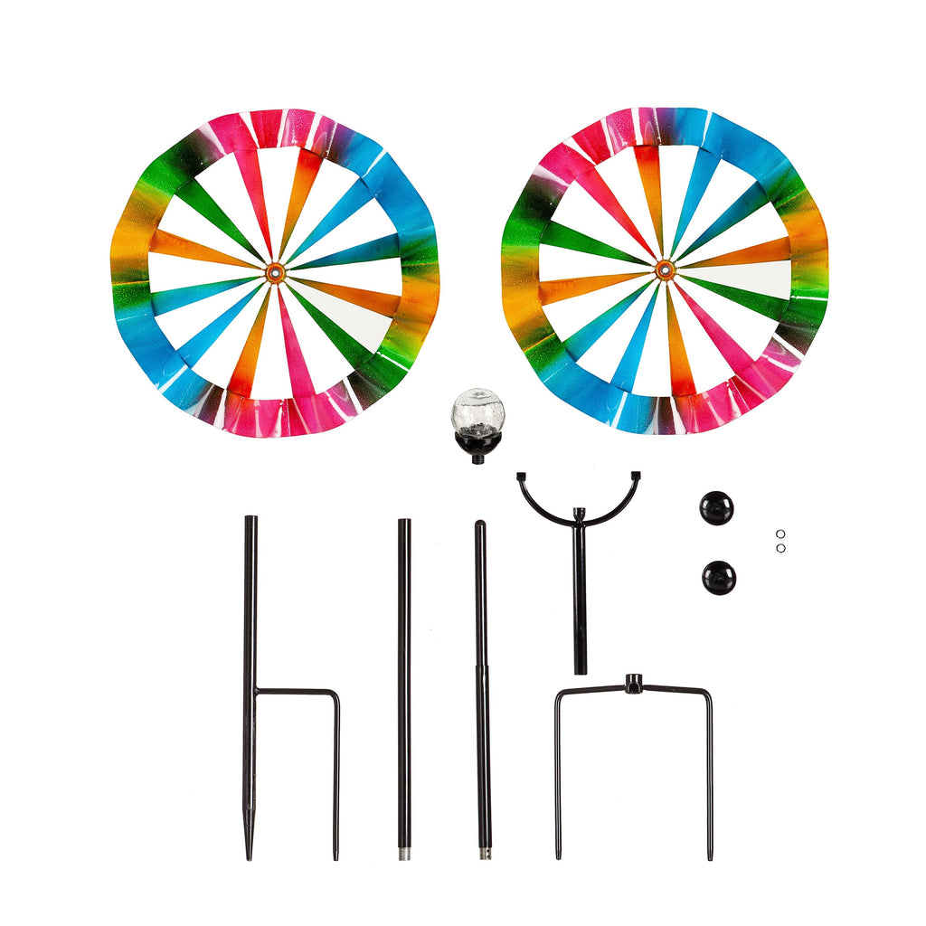 78"H Solar Wind Spinner, Carnival