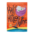 Happy Hallowine Suede Garden Flag
