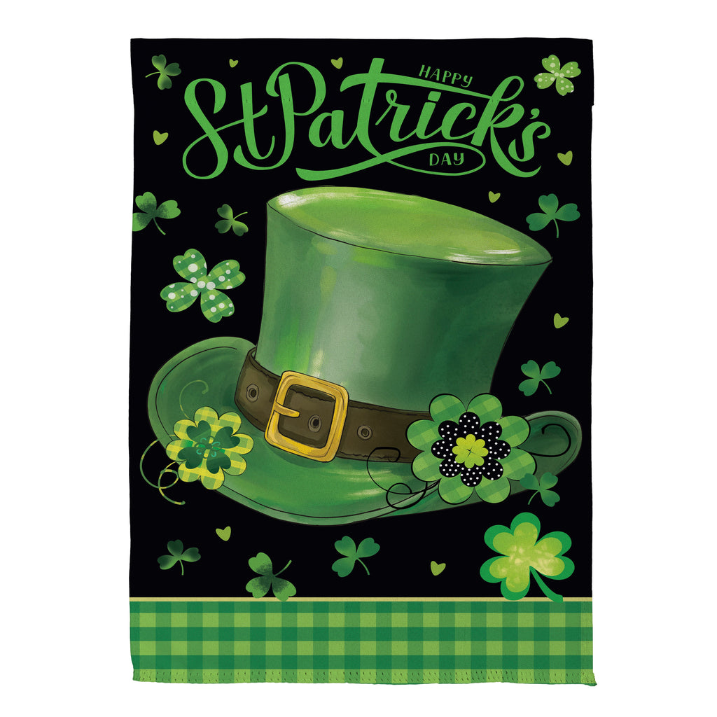 St. Patrick's Day Hat Suede Garden Flag
