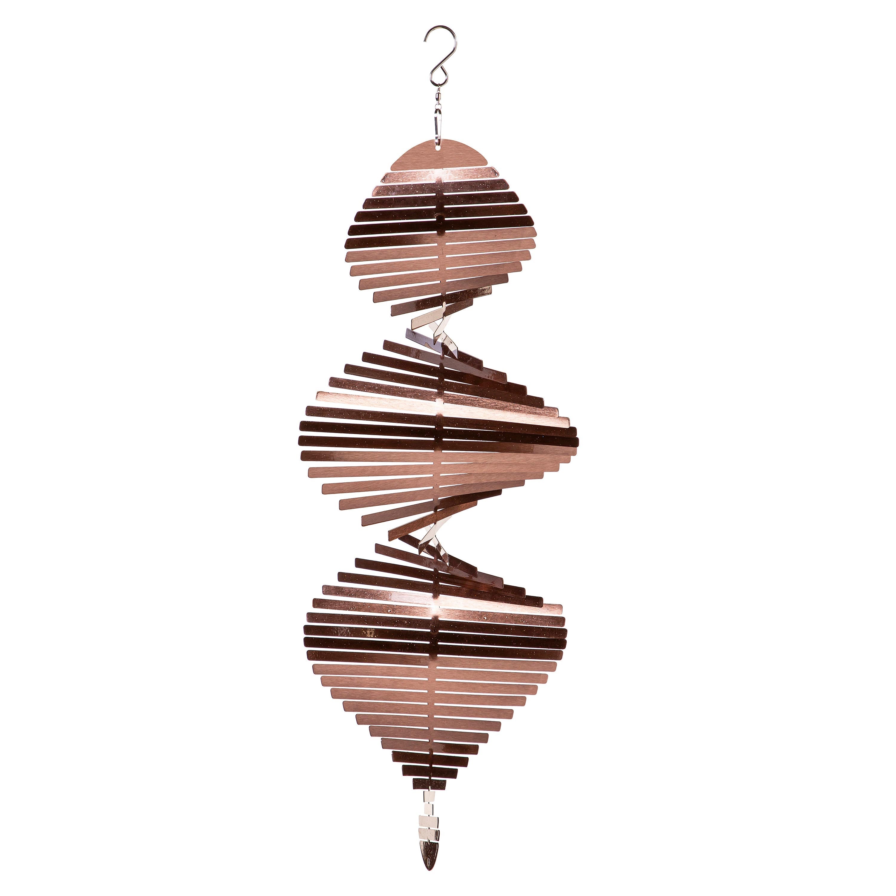 VivaStyle Windspinner, Copper Stainless Steel Illusion Spinner, 20"H
